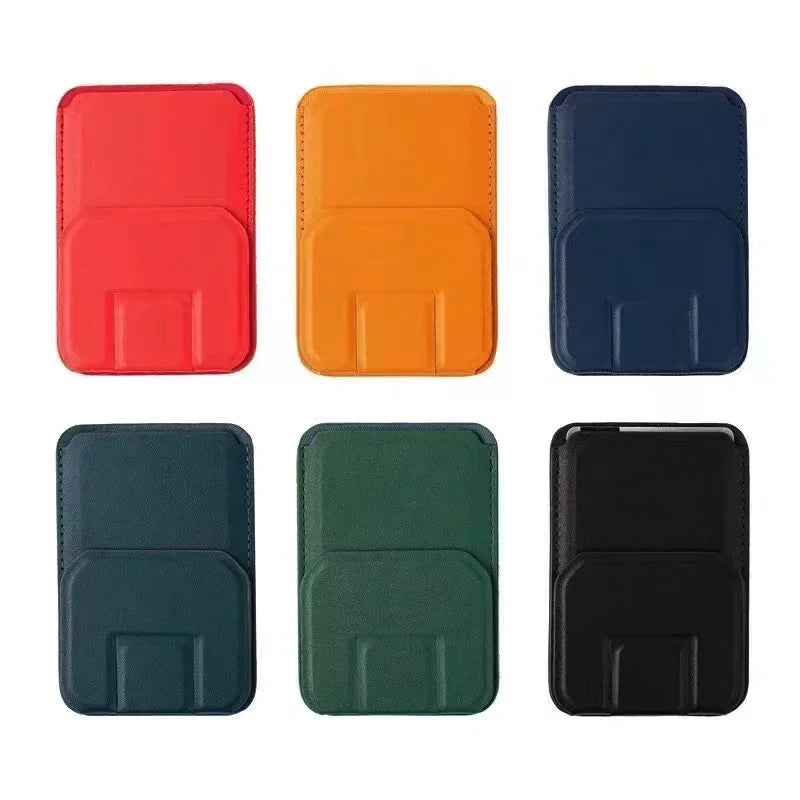 Magsafe Strong Magnetic Leather Wallet Card Holder Stand