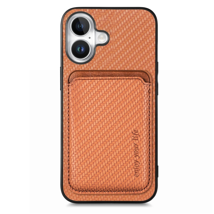 Carbon Fiber Leather Card Magsafe Phone Case