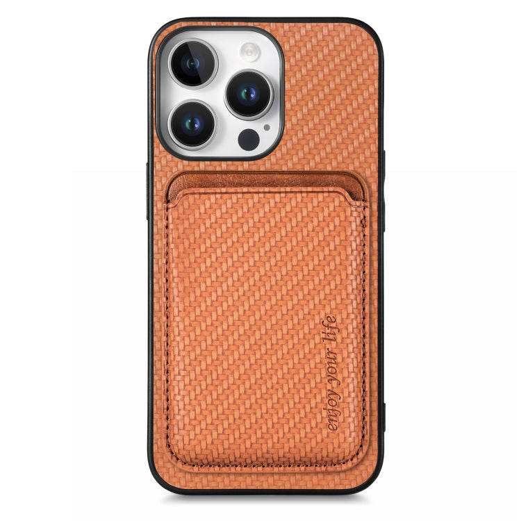 Carbon Fiber Leather Card Magsafe Phone Case