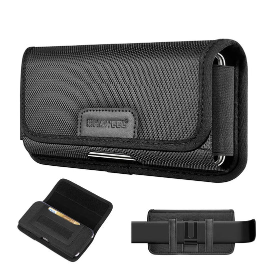 Adjustable Nylon Pouch with Belt Clip – Fits 4.7-6.8 Inch Devices