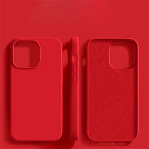 Liquid Silicone Case For iPhone Shockproof Soft Back Cover
