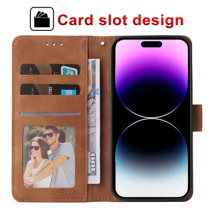 ZZXX Leather Wallet Phone Case For iPhone Flip Card Slot Holder Cover