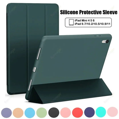 Premium iPad TPU Soft Shell with Flip Cover – Sleek & Protective Smart Case