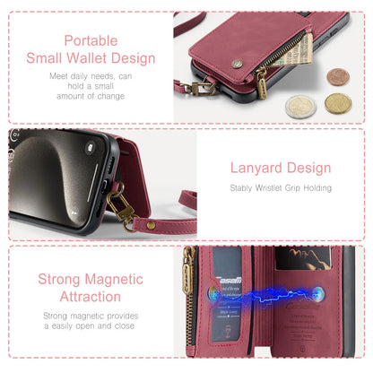 Retro Leather Wallet Case For iPhone Luxury Zipper Card Slots Holder Cover