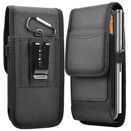 STONEGO 3.5-6.8inch Phone Nylon Pouch Belt Clip Carrying Holster Case