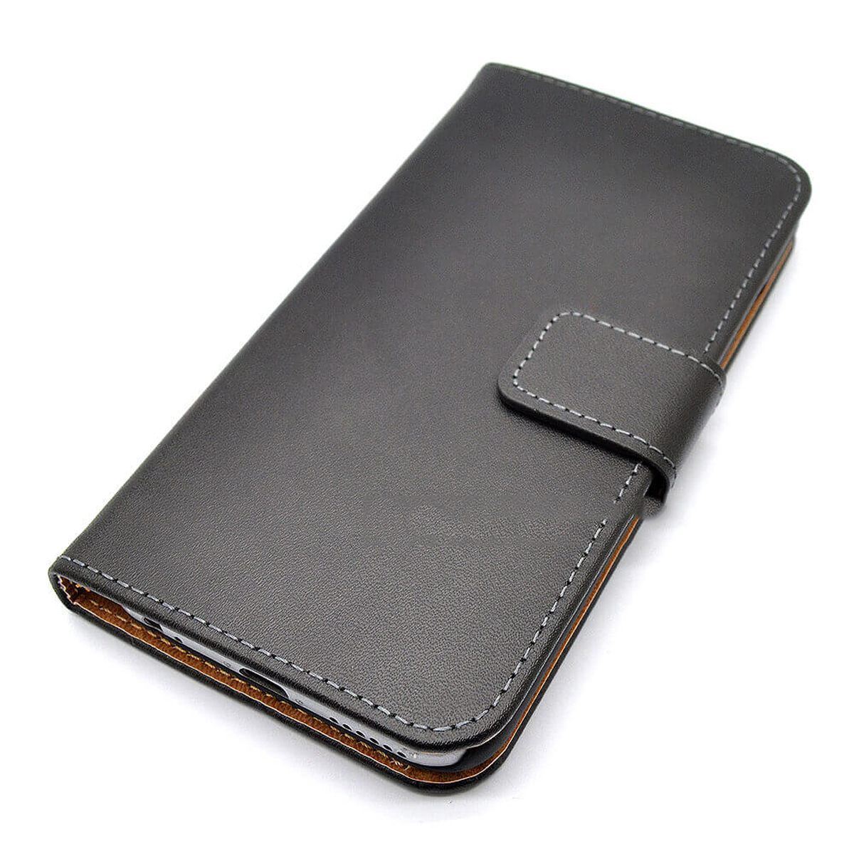 Genuine Leather Flip Wallet Case with Cash / Card Slots For Apple iPhone 7