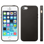 TPU Leather Trim iPhone SE / 5 / 5S Case Cover - Black - iPhone Accessories - iPhone SE Case | iPhone 5 5S Cases - 1