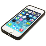 TPU Leather Trim iPhone SE / 5 / 5S Case Cover - Black - iPhone Accessories - iPhone SE Case | iPhone 5 5S Cases - 3