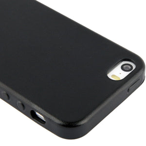 TPU Leather Trim iPhone SE / 5 / 5S Case Cover - Black - iPhone Accessories - iPhone SE Case | iPhone 5 5S Cases - 5