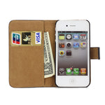 Genuine Split Leather Wallet Case for iPhone 4 4S Black - iPhone Accessories - iPhone 4 Cases | iPhone 4S Case - 3