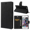 Mercury PU Leather Wallet case iPhone 6/6S Plus Black - iPhone Accessories - iPhone 6 Plus Case | iPhone 6S Plus Case - 1