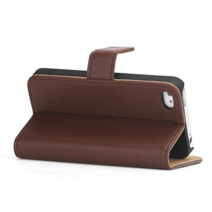 Genuine Split Leather Wallet Case for iPhone 4 4S - Vintage - iPhone Accessories - iPhone 4 Cases | iPhone 4S Case - 4