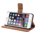 iPhone 6 6S Leather Wallet Stand Case - Red - iPhone Accessories - iPhone 6 Case | iPhone 6S Case - 4