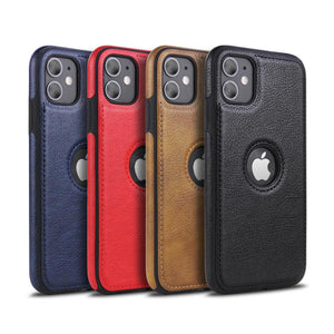 Vintage PU Leather Back Cover Slim Case for iPhone