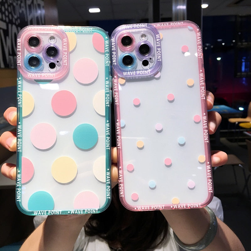 Colorful Cute Pattern Case For iPhone Soft Shockproof Cover