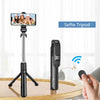 Bluetooth Wireless mini Selfie Stick Tripod for indoor or outdoor