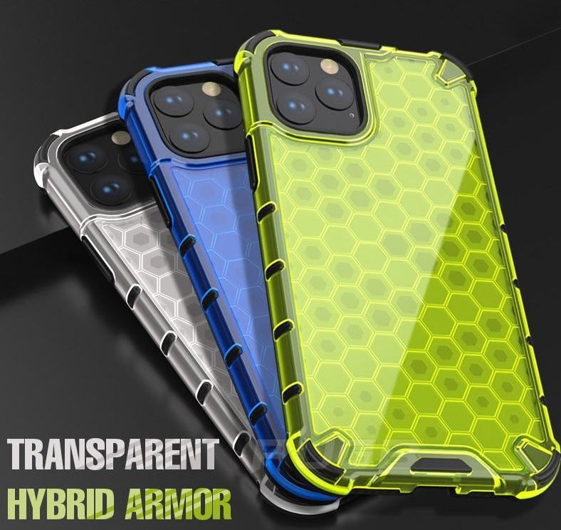 Shockproof Armor Case Honeycomb Airbag iPhone Back Cover