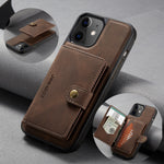 Jeehood Magnetic Detachable Leather iPhone Wallet Case