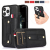 iPhone Wristband Kickstand Wallet Leather Phone Case
