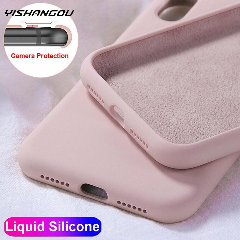 Cute Candy Color Soft Silicone Back iPhone Case Cover