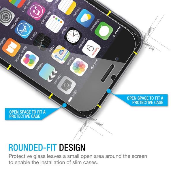 Tempered Glass Skin Film for iPhone【SELECT YOUR MODEL】