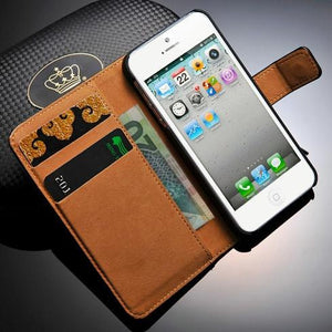 PU Leather Wallet Case for iPhone SE / 5 / 5S