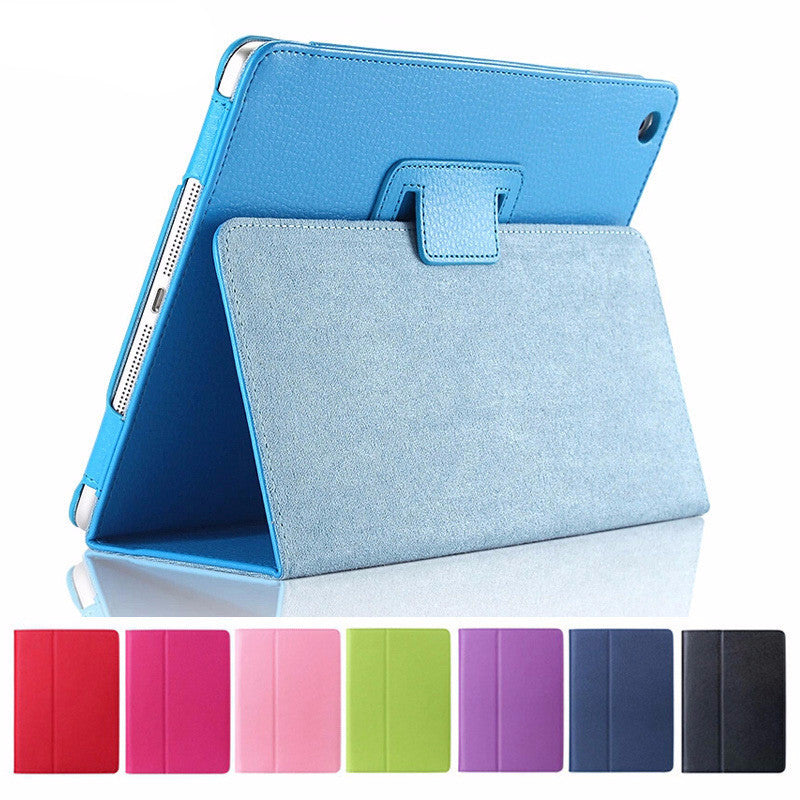 Apple iPad Air 2 Flip Litchi PU Leather Wake Up/Sleep Case Cover with Smart Stand Holder