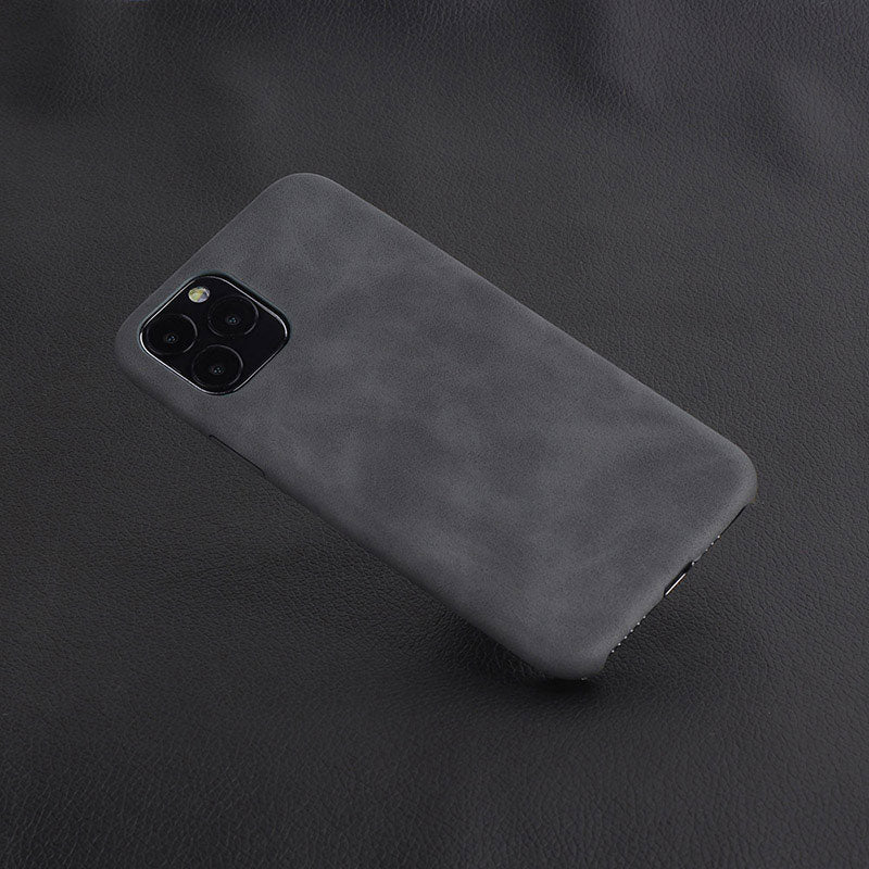 Plain PU Leather iPhone Case for iPhone 6 6s 7 7 Plus 8 X Back Cover