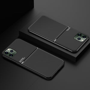 PU Leather Metal Carbon Fiber Hybrid Soft Case Cover