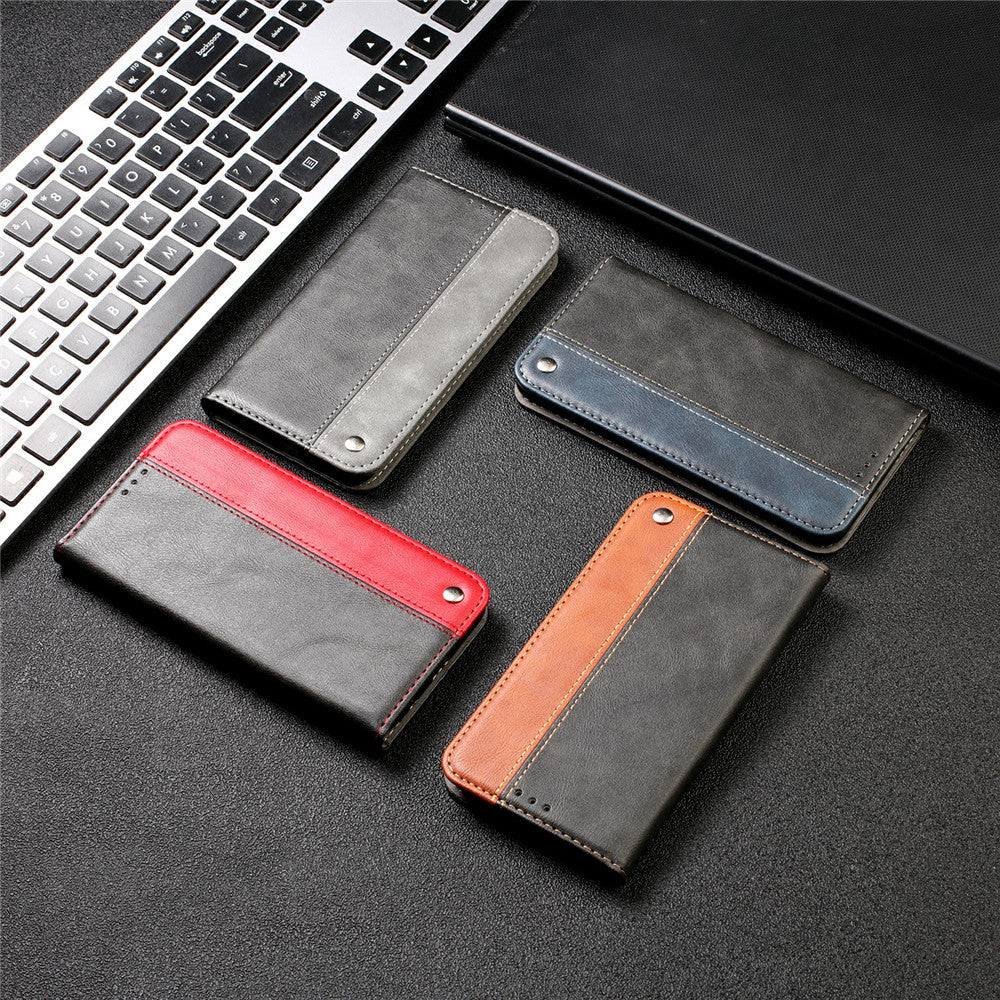 PU Leather Wallet Cover Case For iPhone Retro Magnetic Case