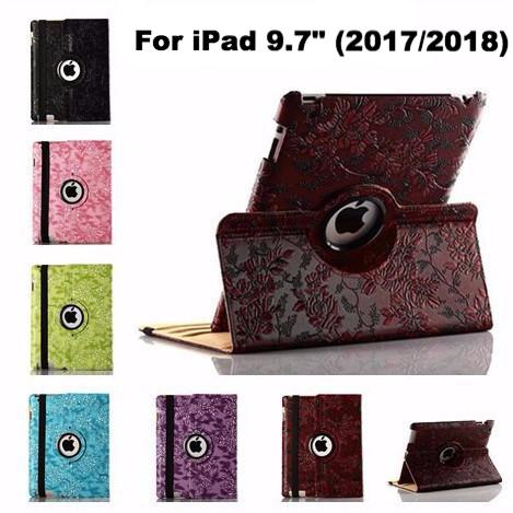 Grapevine pattern PU Leather case for Apple iPad 9.7" (2017/2018) Stand Cover