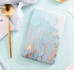 Marble Design Magnetic Flip Cover For iPad model