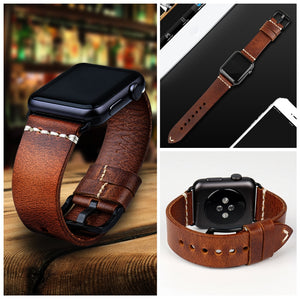 Apple Watch band Genuine Leather Watch Strap 42mm 38mm Series 4 3 2 1