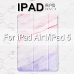 Marble Pattern Magnetic Flip Stand Cover For iPad